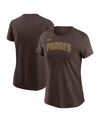 NIKE WOMEN'S NIKE BROWN SAN DIEGO PADRES WORDMARK T-SHIRT