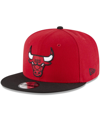 New Era 9fifty Bulls-logo Two-tone Cap In Red,black