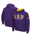 COLOSSEUM MEN'S COLOSSEUM PURPLE LSU TIGERS DOUBLE ARCH PULLOVER HOODIE