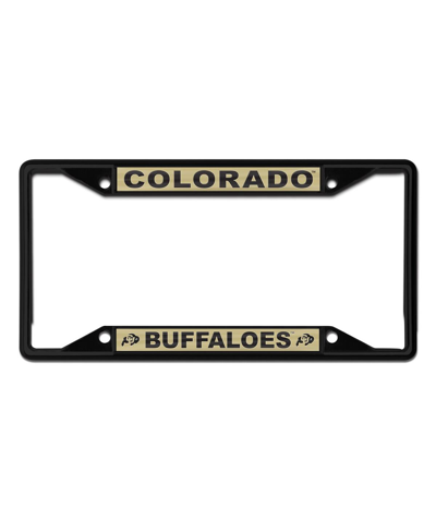 Wincraft Colorado Buffaloes Chrome Color License Plate Frame In Black