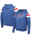 47 BRAND MEN'S '47 BRAND HEATHERED ROYAL DISTRESSED BUFFALO BILLS PREMIER NICO PULLOVER HOODIE