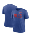 NIKE MEN'S NIKE HEATHER ROYAL BUFFALO BILLS TEAM TRI-BLEND T-SHIRT