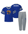 OUTERSTUFF BABY BOYS AND GIRLS ROYAL KENTUCKY WILDCATS TWO-PIECE RED ZONE JERSEY AND PANTS SET