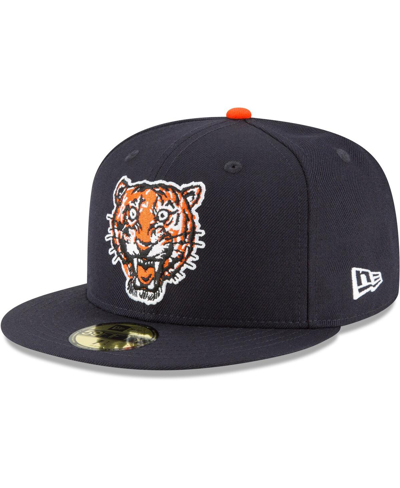 NEW ERA MEN'S NEW ERA NAVY DETROIT TIGERS COOPERSTOWN COLLECTION WOOL 59FIFTY FITTED HAT