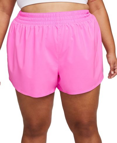 Nike Plus Size One Dri-fit Shorts In Playful Pink