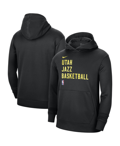 Nike Men's And Women's  Black Utah Jazz 2023/24 Performance Spotlight On-court Practice Pullover Hood