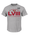 FANATICS MEN'S FANATICS GRAY SAN FRANCISCO 49ERS SUPER BOWL LVIII BIG AND TALL MADE IT T-SHIRT