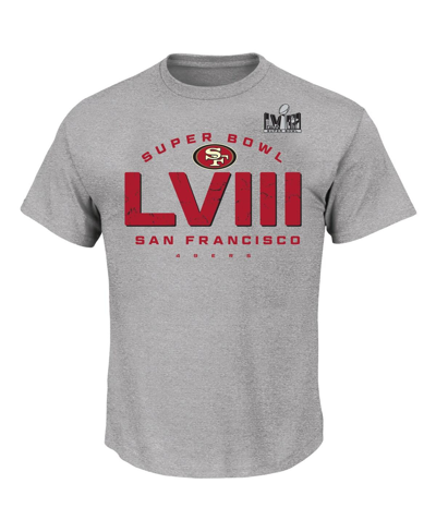 Fanatics Branded Gray San Francisco 49ers Super Bowl Lviii Big & Tall Made It T-shirt