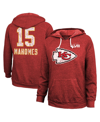 MAJESTIC WOMEN'S MAJESTIC THREADS PATRICK MAHOMES RED KANSAS CITY CHIEFS SUPER BOWL LVIII NAME AND NUMBER TRI