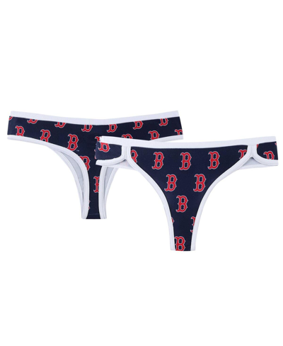 Concepts Sport Women's  Navy Boston Red Sox Allover Print Knit Thong Set
