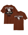 RICHARD CHILDRESS RACING TEAM COLLECTION MEN'S RICHARD CHILDRESS RACING TEAM COLLECTION BROWN KYLE BUSCH REBEL BOURBON CAR T-SHIRT