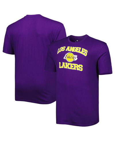 PROFILE MEN'S PURPLE LOS ANGELES LAKERS BIG AND TALL HEART AND SOUL T-SHIRT