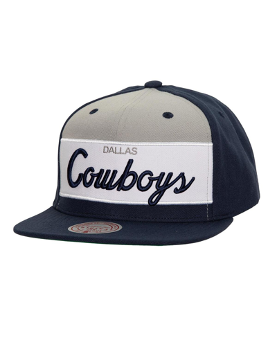 Mitchell & Ness Men's  Navy Dallas Cowboys Retro Sport Snapback Hat