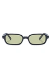 Le Specs Pilferer 53mm Rectangular Sunglasses In Black