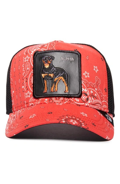 Goorin Bros Without Warning Trucker Hat In Red