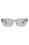 LE SPECS LE SPECS SHMOOD 52MM RECTANGULAR SUNGLASSES