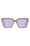 Le Specs Trampler 54mm Square Sunglasses In Putty