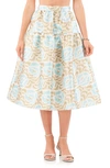 1.STATE 1.STATE PRINT TIERED A-LINE SKIRT