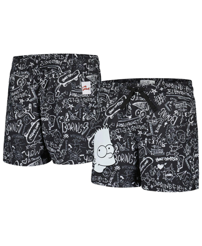 Freeze Max Kids' Big Boys And Girls  Black The Simpsons Bart Simpson Sketch Shorts