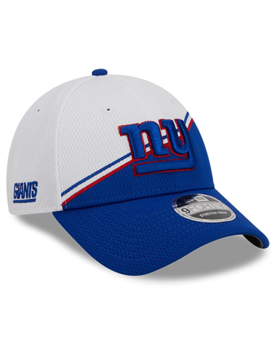 New Era Men's  White, Royal New York Giants 2023 Nfl Sideline 39thirty Flex Hat In White,royal