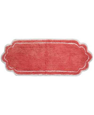 Home Weavers Allure Runner Bathroom Rug, 21" X 54" In Coral