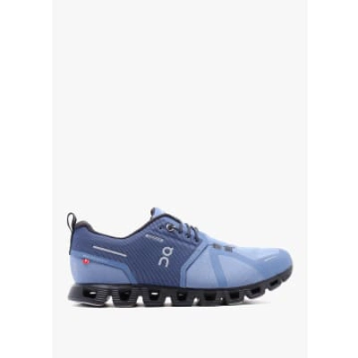On Running Womens Cloud 5 Waterproof Trainers In Shale Magnet In Blue