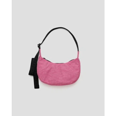 Baggu Small Nylon Crescent Bag In Pink