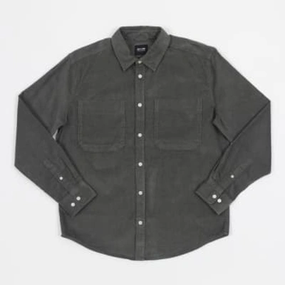Only & Sons Corduroy Button Down Shirt In Grey