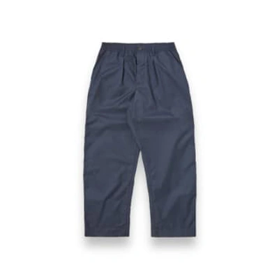 Universal Works Oxford Pants 30149 Recycled Poly Tech Navy In Blue