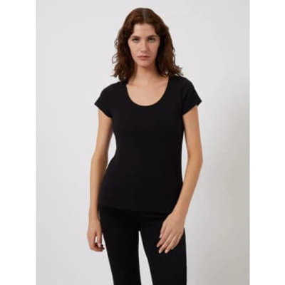 Great Plains Kesia Organic Classic Tee-black-j60zt