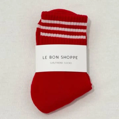 Le Bon Shoppe Scarlet Girlfriend Socks In Red