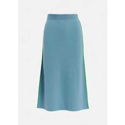 Essentiel Antwerp Folder Skirt In Blau_grun
