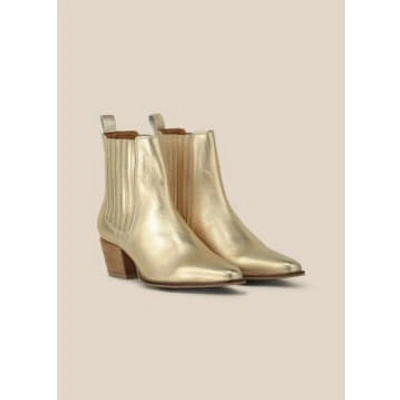 Summum Woman Cowboy Boots In Gold