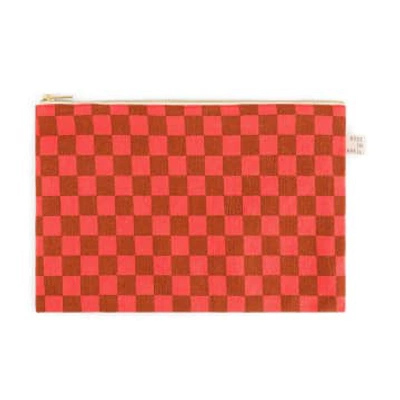 Rose In April Lile Clutch Bags Corallo Coral In Brown
