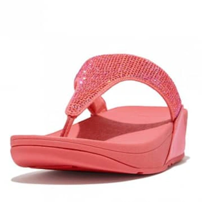 New Arrivals Fitflop Lulu Crystal Embellished Toe Post Sandals In Pink