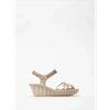FLY LONDON YAZI479 IN GOLD SANDALS