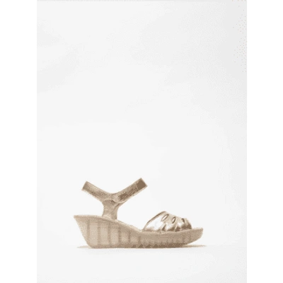 Fly London Yazi479 In Gold Sandals