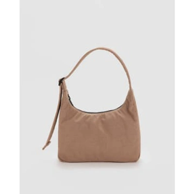 Baggu Mini Nylon Shoulder Bag In Brown