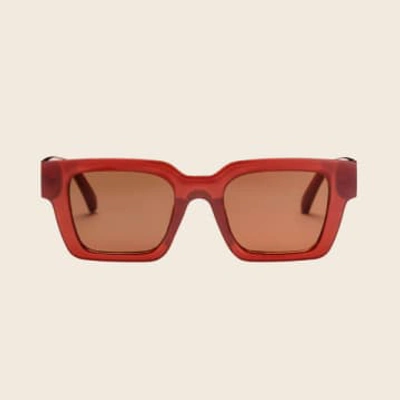 Chpo Max Recycled Plastic Sunglasses | Burgundy In Red