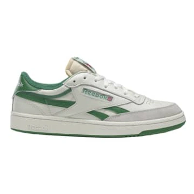 REEBOK CLUB C REVENGE VINTAGE SHOES CHALK / PAPER WHITE / GLEN GREEN