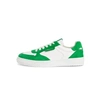 TAMARIS GREEN AND WHITE TRAINER PUMPS