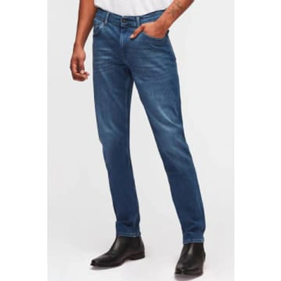 7 For All Mankind Slimmy Tapered Luxe Performance Plus Mid Blue Jeans Ksmxa230bd