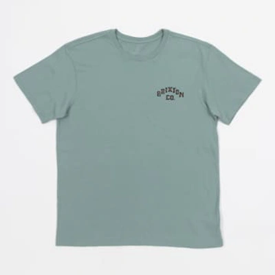 Brixton Homer Graphic Short Sleeve T-shirt In Green
