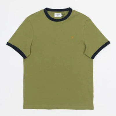 Farah Groves Ringer T-shirt In Moss Green