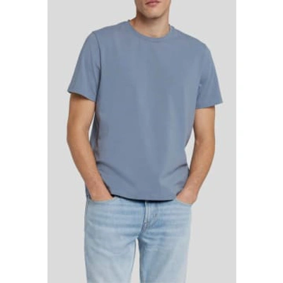7 For All Mankind Dusty Blue Luxe Performance T-shirt Jsim2370db