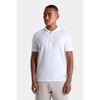ANDROID HOMME EMBROIDERED ZIP POLO WHITE