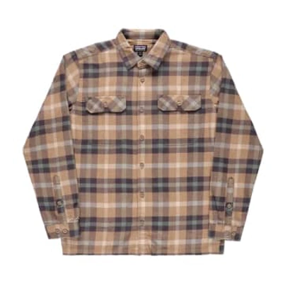 Patagonia Men's Fjord Flannel Shirt In Brown