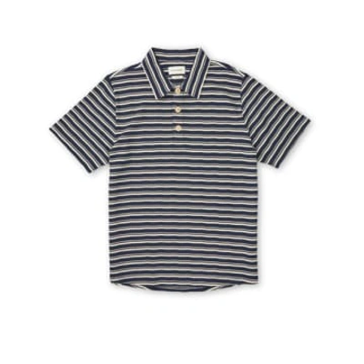 Oliver Spencer Tabley Polo Shirt Braemar Navy In Blue