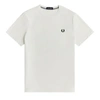 FRED PERRY CREW-NECK SHORT-SLEEVED T-SHIRT (SNOW WHITE)