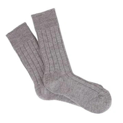 Cook & Butler Alpaca Lounge Socks / Grey